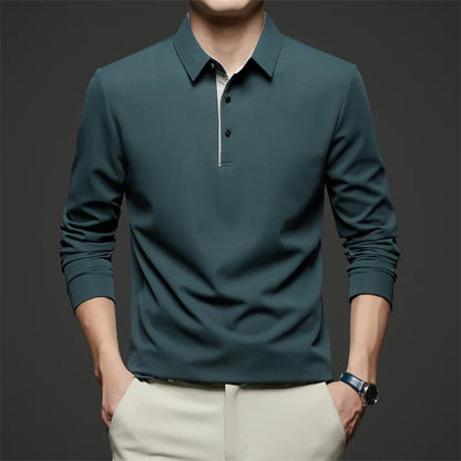 Herre Langermet Polo – Business Casual, Komfortabel &amp; Allsidig