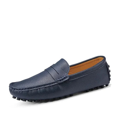 Herresko i Ekte Skinn – Komfortable Mokasiner i Størrelse Opptil 49, Slip-On og Perfekte til Fritid eller Bilkjøring