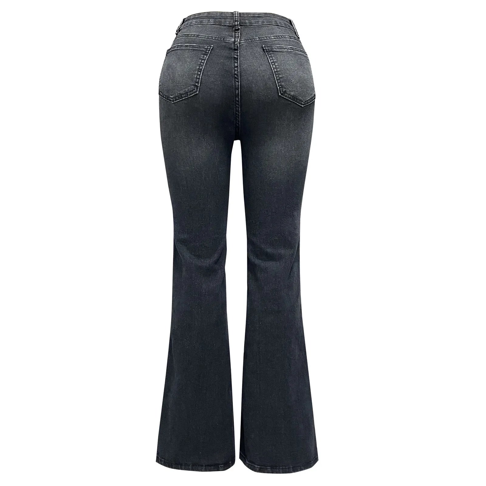 Elegante bootcut-jeans med lav passform