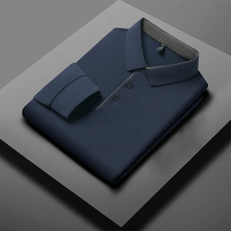 Herre Langermet Polo – Business Casual, Komfortabel &amp; Allsidig