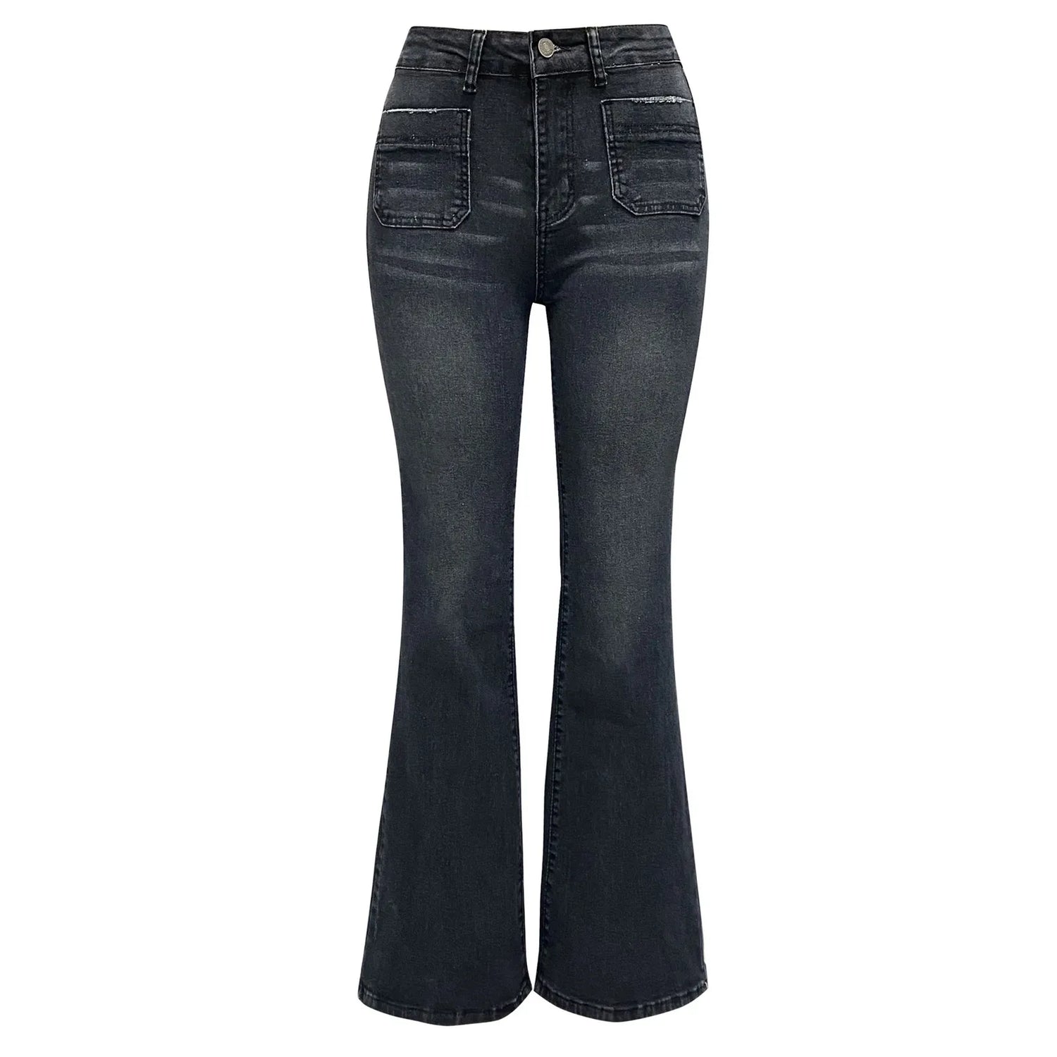 Elegante bootcut-jeans med lav passform