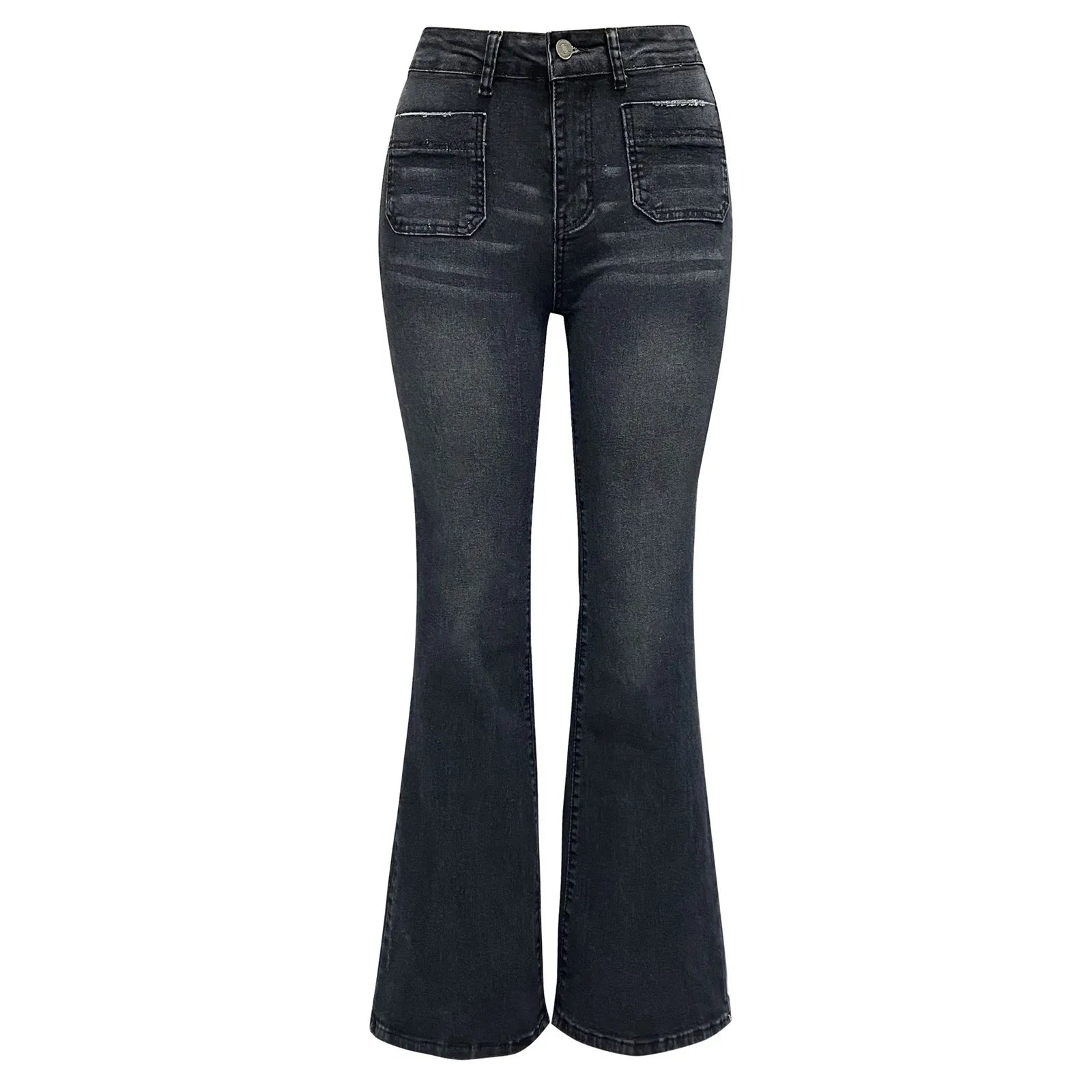 Elegante bootcut-jeans med lav passform