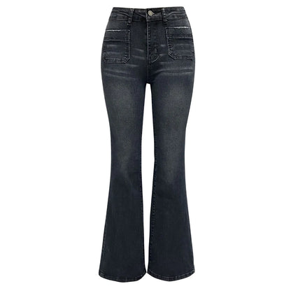 Elegante bootcut-jeans med lav passform