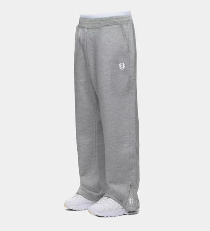 Trendy Joggebukser for Menn og Kvinner – Løse Wide Leg Sweatpants med Brodert Logo og Lommer | Streetwear &amp; Komfort i Ett