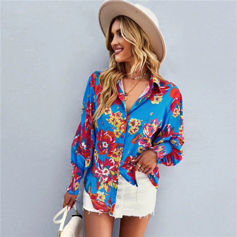 Elegant bluse med knute foran