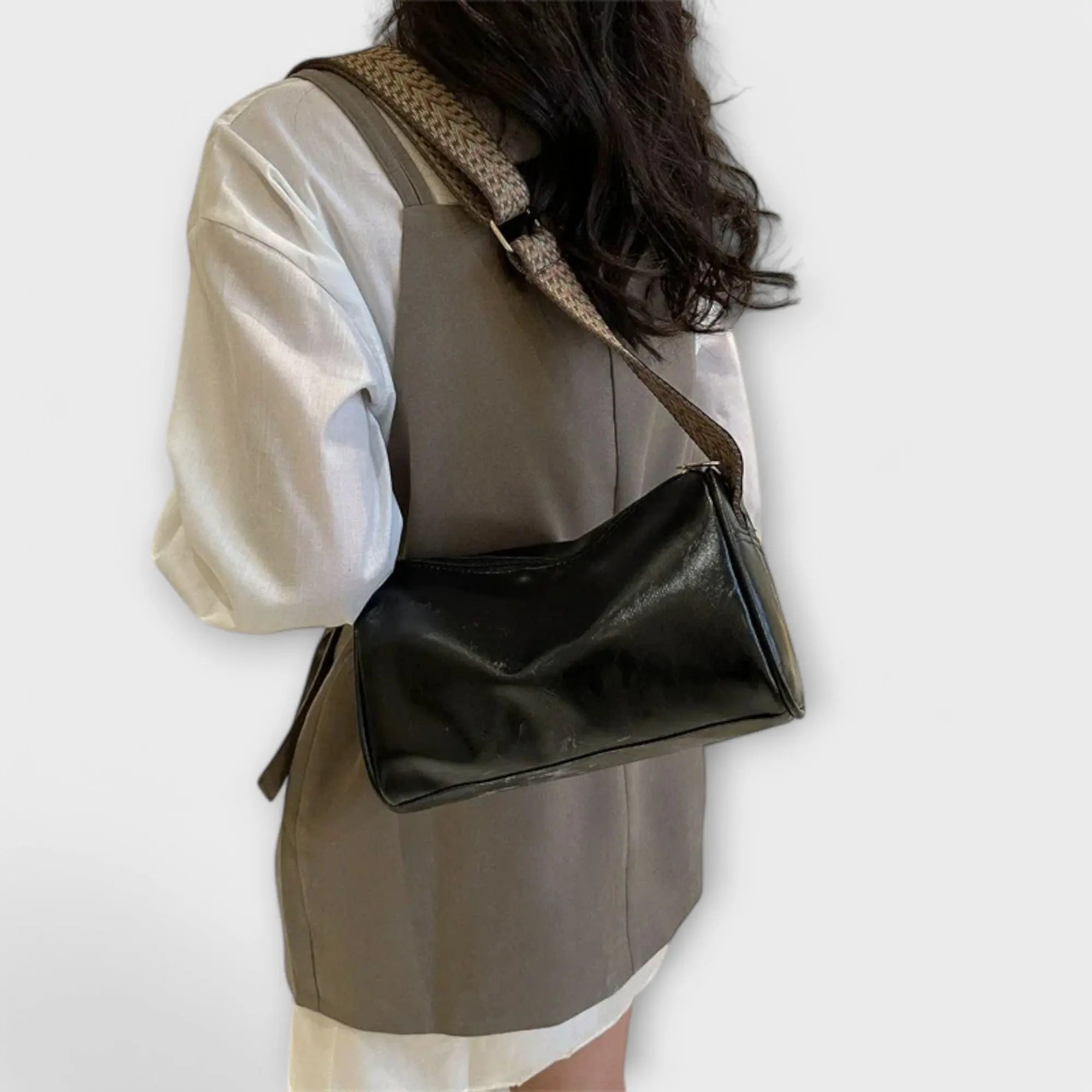 Vivienne | Vintage skulderveske – Svart