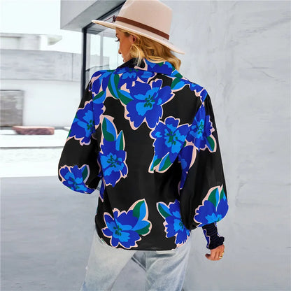 Elegant bluse med knute foran