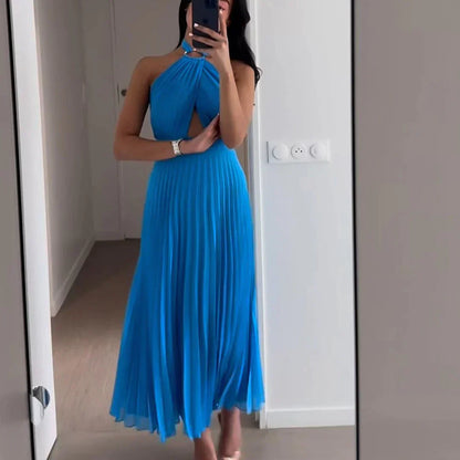 Elegant blå kjole