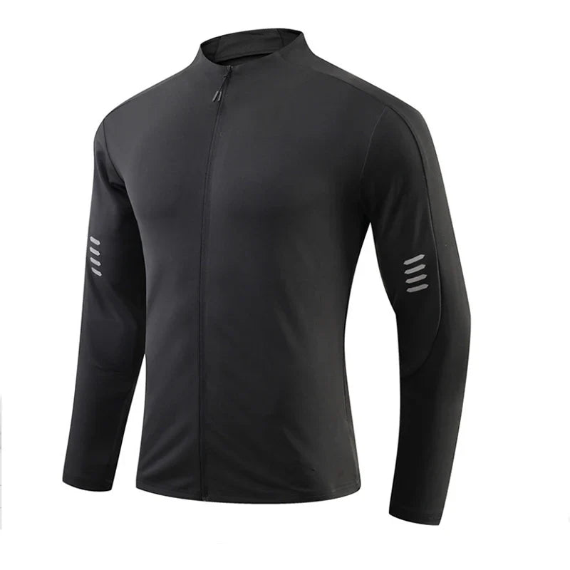 Herre Sport T-skjorte med Lange Ermer – Pustende &amp; Quick Dry