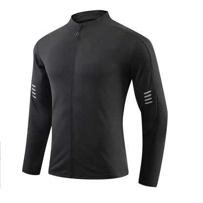 Herre Sport T-skjorte med Lange Ermer – Pustende &amp; Quick Dry