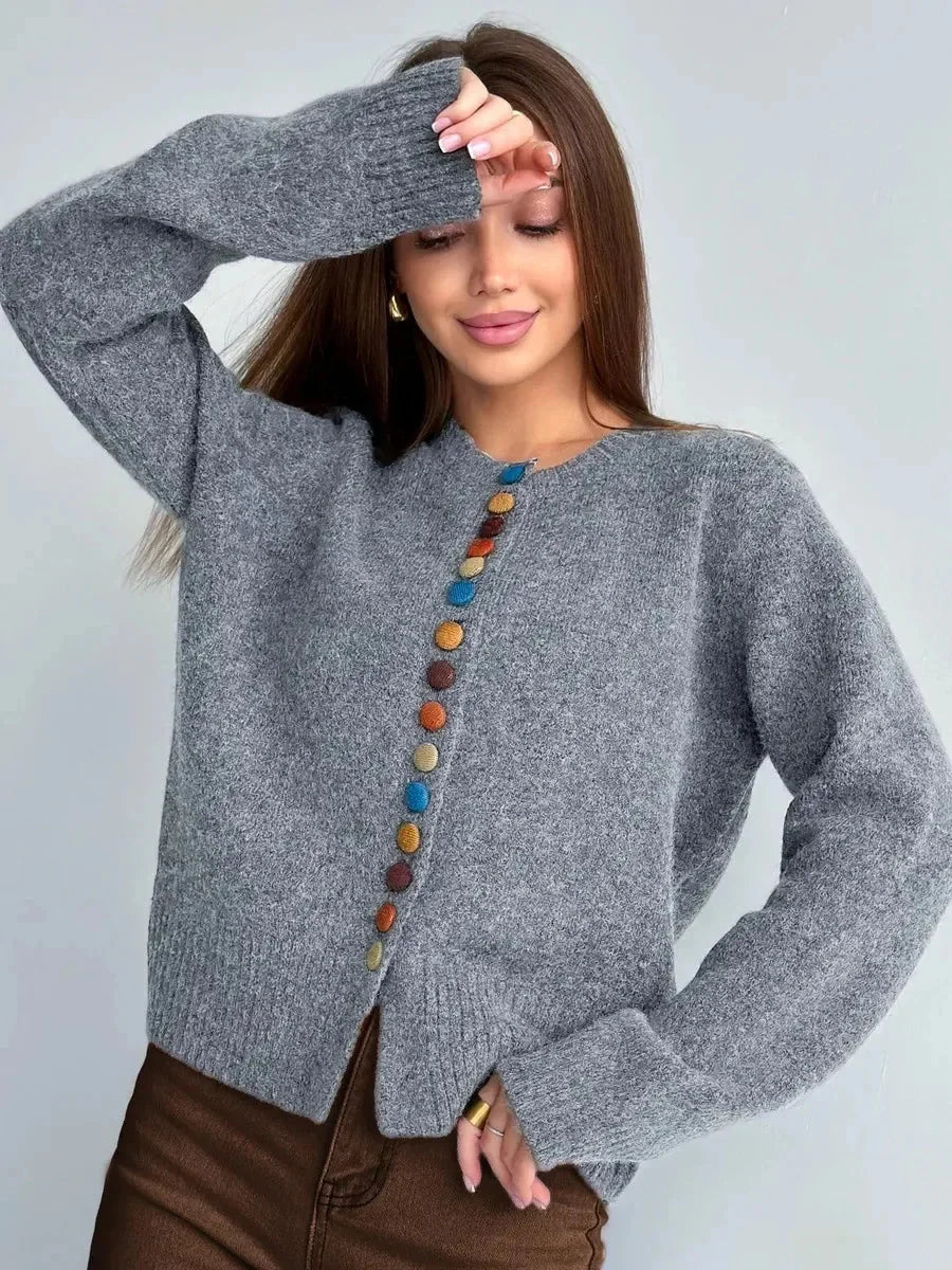Klaerigo | CARDIGAN MED KNAPPEDETALJER