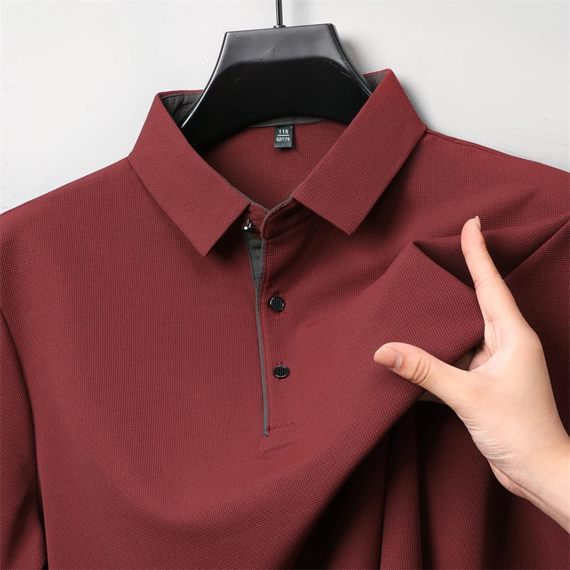 Herre Langermet Polo – Business Casual, Komfortabel &amp; Allsidig