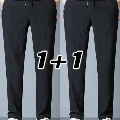 2-pk Herrebukser – Joggebukser med Strikk i Midjen, Klassisk Koreansk Stil