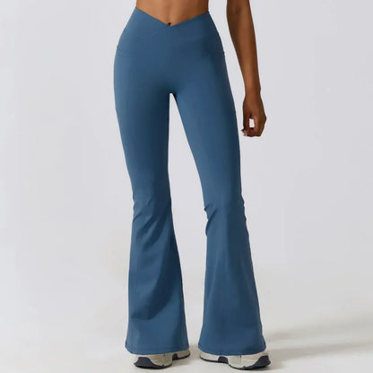 Flare legging med høy midje