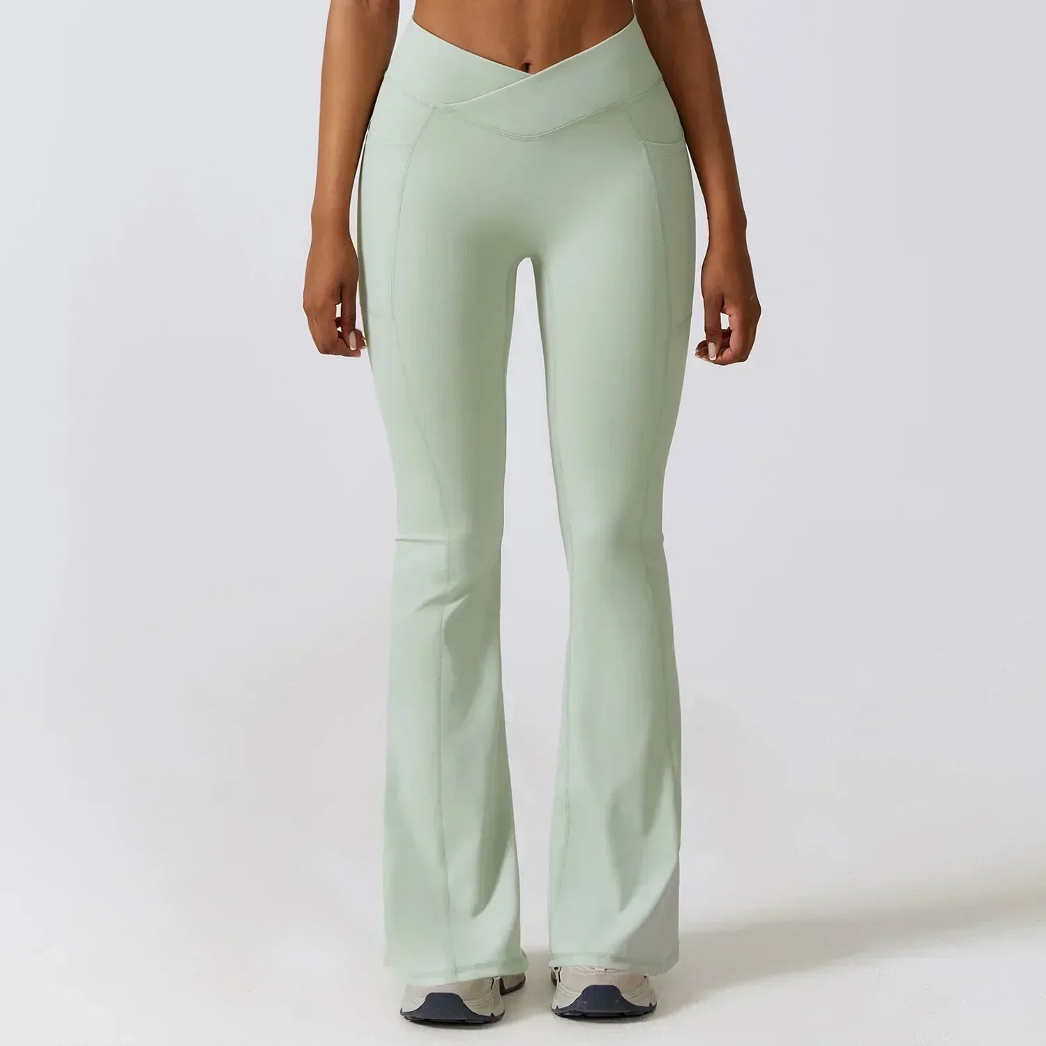 Flare legging med høy midje