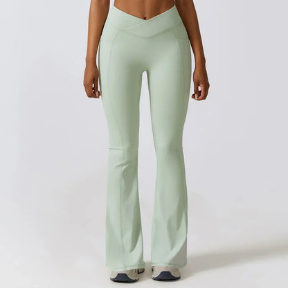 Flare legging med høy midje