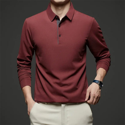 Herre Langermet Polo – Business Casual, Komfortabel &amp; Allsidig