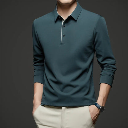 Herre Langermet Polo – Business Casual, Komfortabel &amp; Allsidig