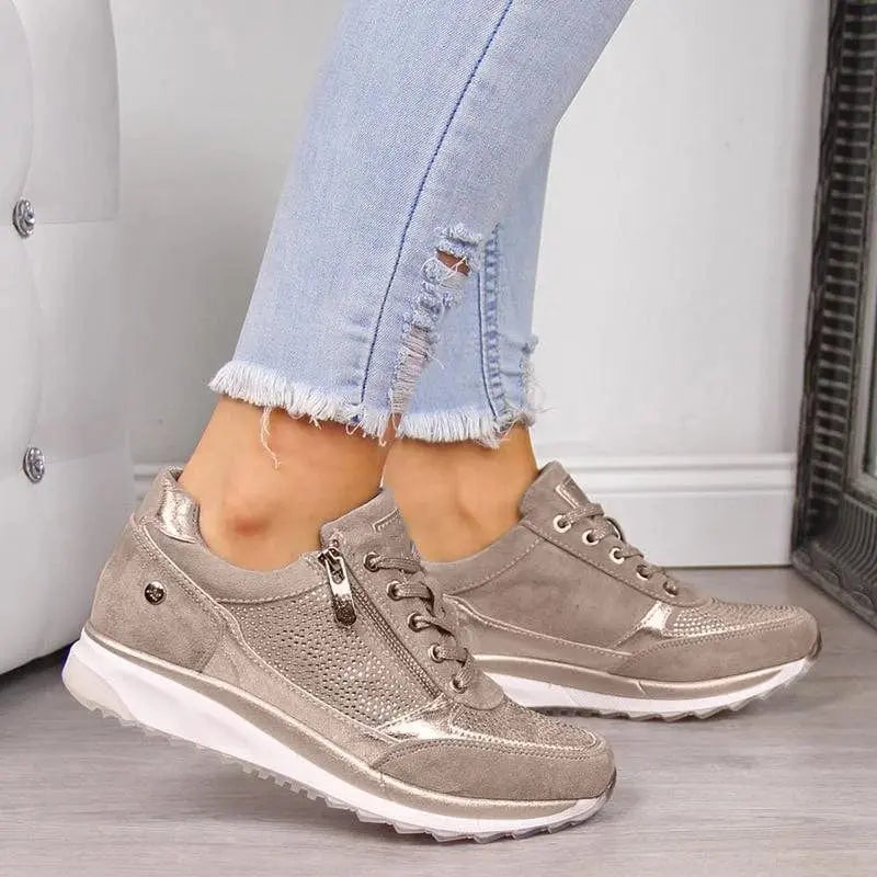 Amara | Orthoflex Ease sneakers – Beige