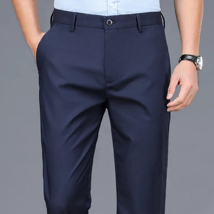 Sorte herrebukser med stretch – smart casual dressbukse til jobb og hverdag