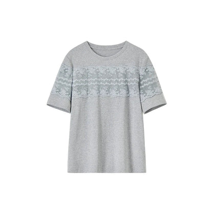 Strikket T-skjorte til Dame – Elegant Blonde Detalj &amp; Premium Sommerstil