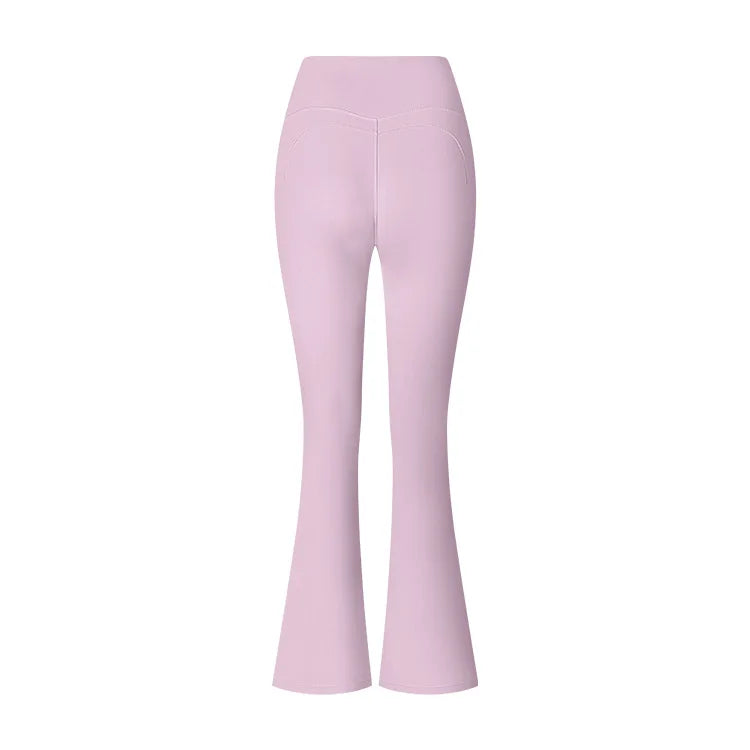 Høytlivs Flared Leggings for Dame – Trening, Yoga &amp; Fitness | Vide Sportstights med Magekontroll og Komfortabel Passform