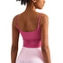 Treningstopp for dame – Sexy yoga-vest med folder, push-effekt og integrerte innlegg – Frodig