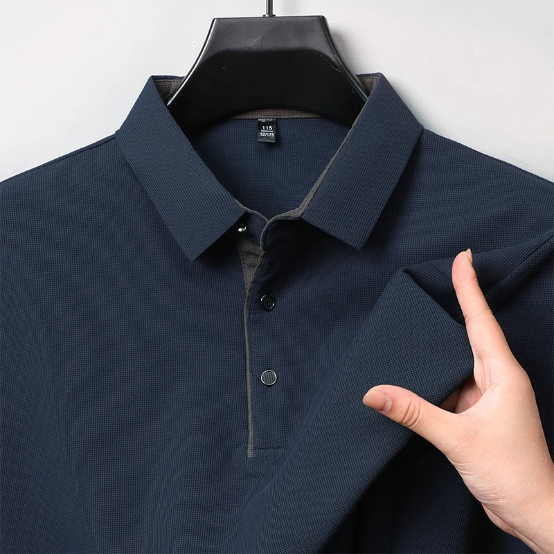Herre Langermet Polo – Business Casual, Komfortabel &amp; Allsidig