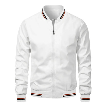 Herre Bomberjakke – Slim Fit Baseball-jakke | Svart &amp; Casual vår/sommer/høst