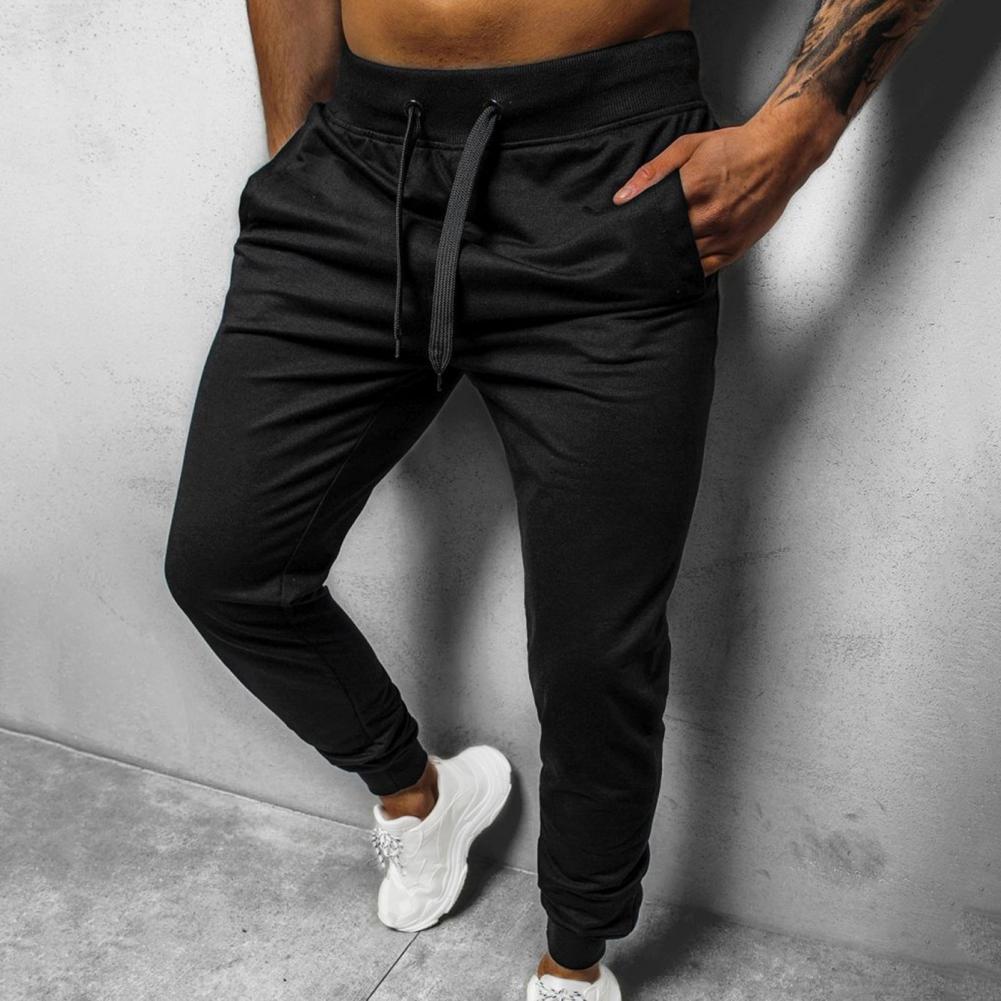 Joggebukse for Herre med Sidelinjer – Ultrapmyk, Slim Fit Treningsbukse i Bomull (Høstnyhet)