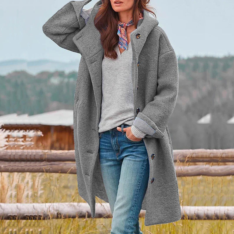 Elegant tykk vinterjakke for kvinner