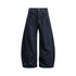 Unisex Wide Leg Jeans – Amerikansk Stil med Buet “Knife Cut”-Design | Trendy Løse Denim Bukser i High Street Look – Svart