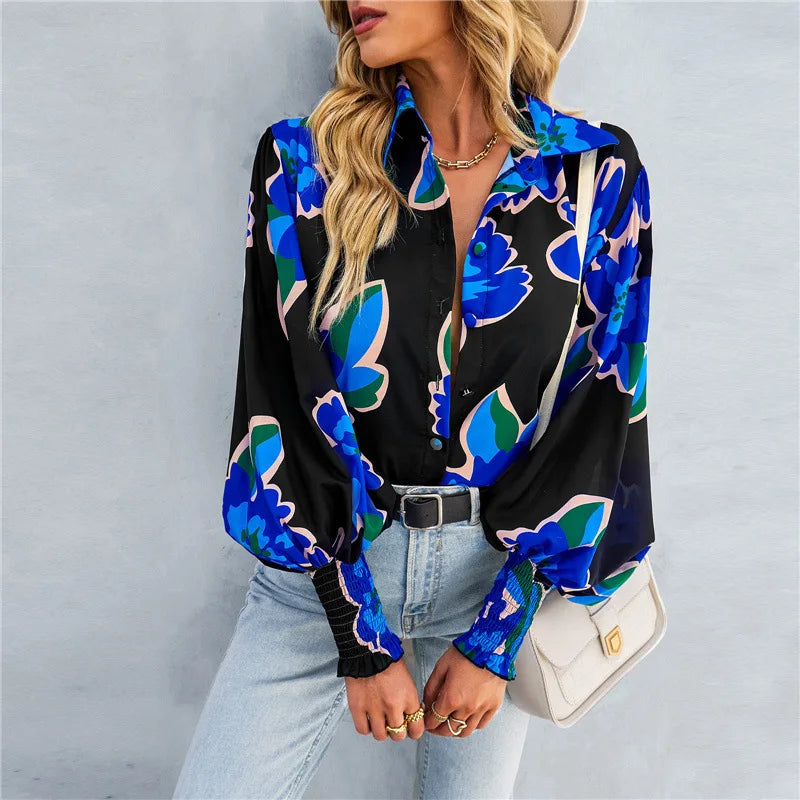 Elegant bluse med knute foran