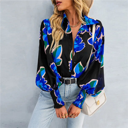 Elegant bluse med knute foran