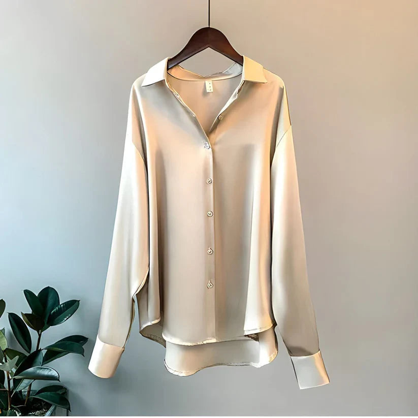 Dame Silke Skjorte Bluse