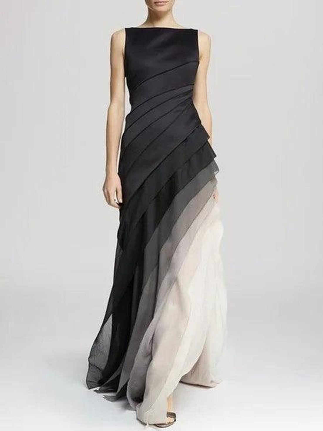 Uten Ermer Satin Gown Maxi Kjole - for Spesielle Anledninger