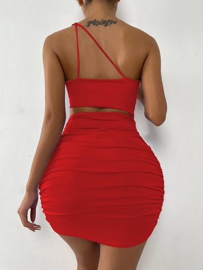 One-Shoulder-Kleid