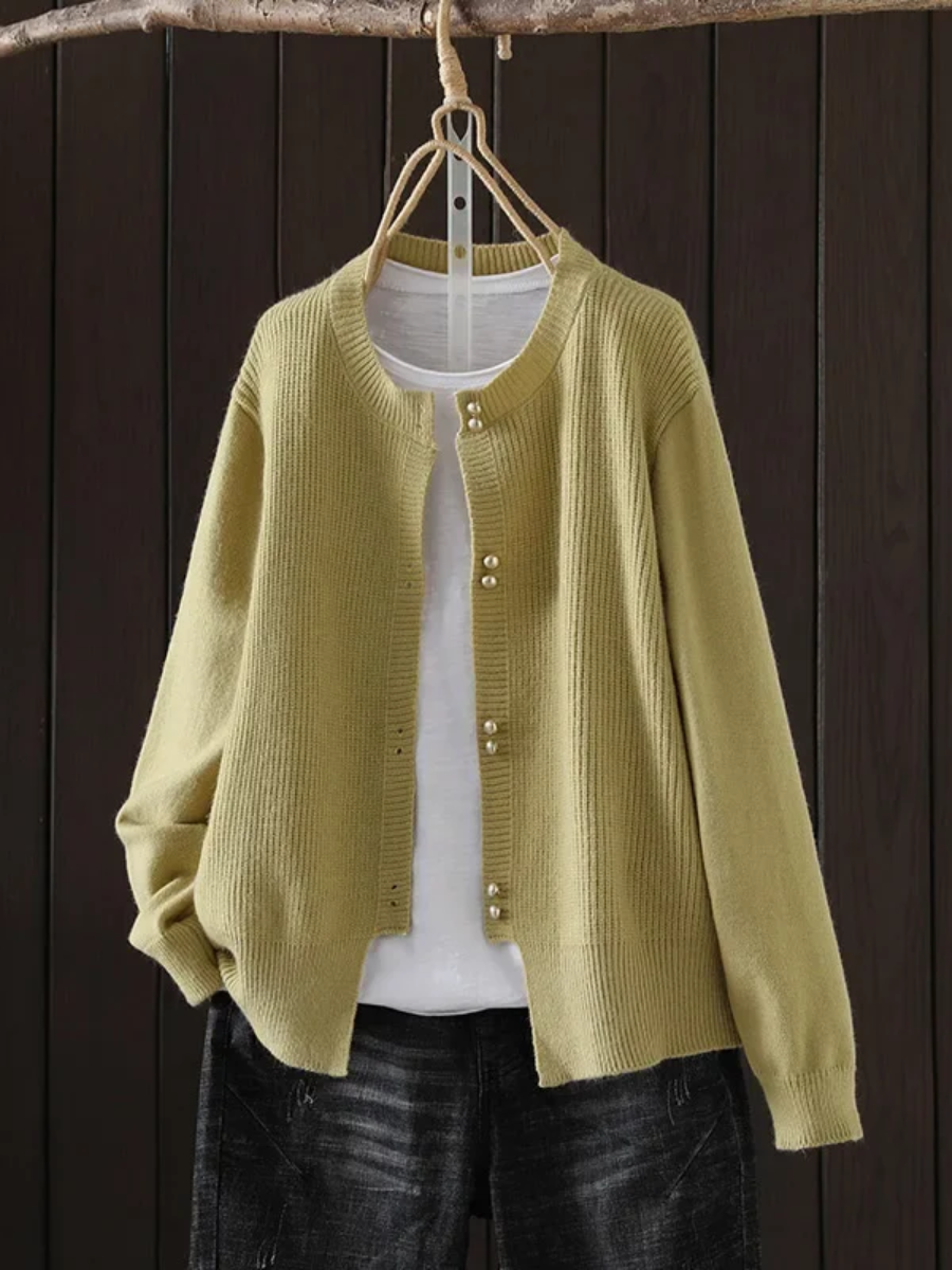 Klaerigo | CARDIGAN MED PERLEKNAPPER