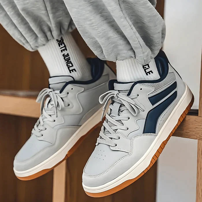 Retro joggesko med lav topp og kontrastfargede detaljer