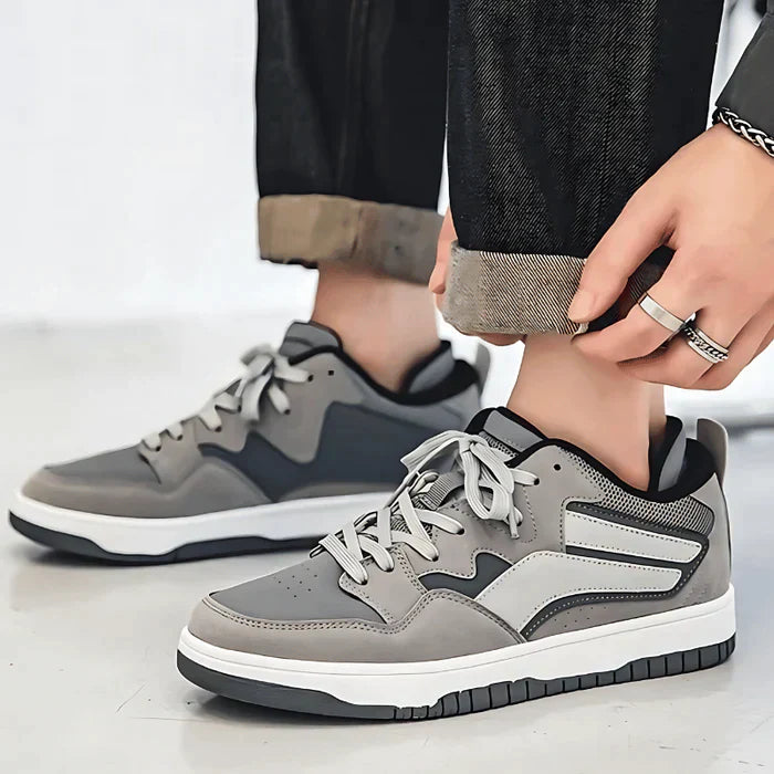 Retro joggesko med lav topp og kontrastfargede detaljer