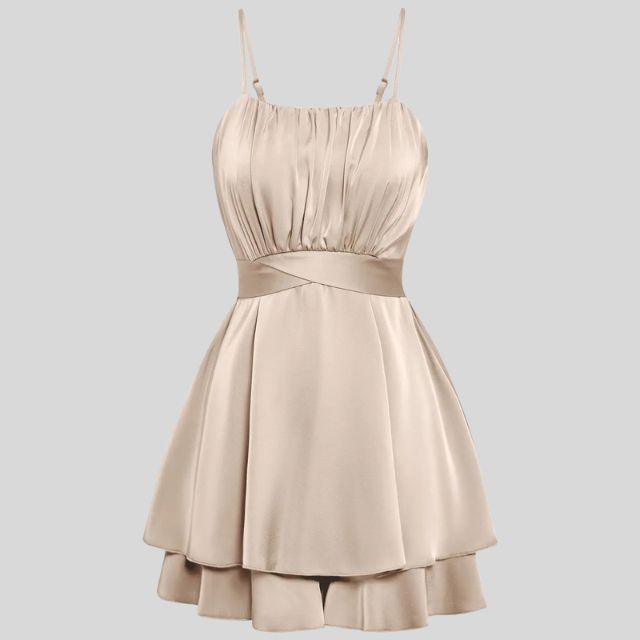 Plissert jumpsuit med justerbare stropper