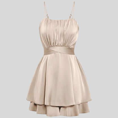 Plissert jumpsuit med justerbare stropper