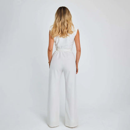 Elegant jumpsuit med vide ben