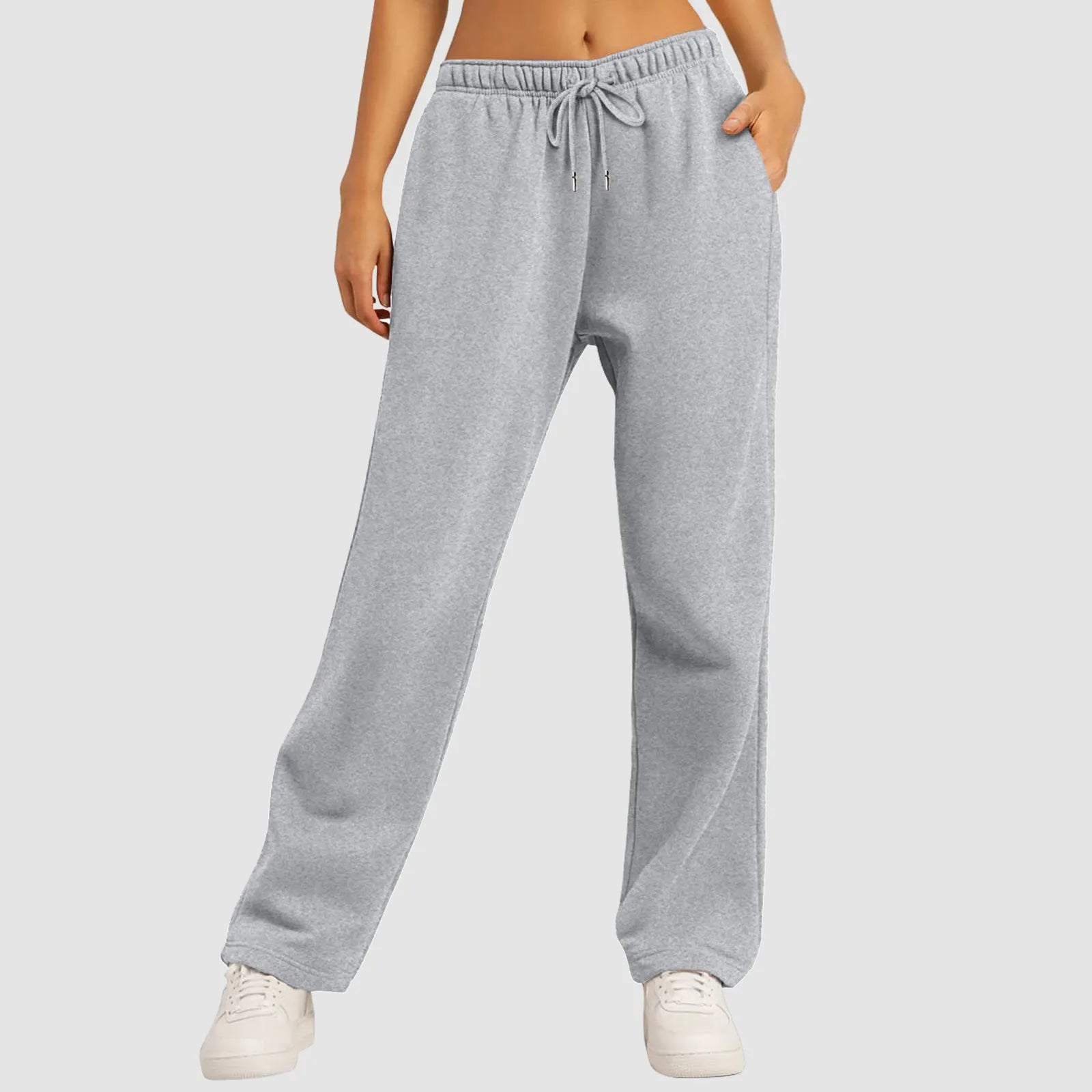Joggebukser med vidde i bena og fôr