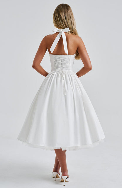 Elegant Esplendor Bryllups Midi Kjole