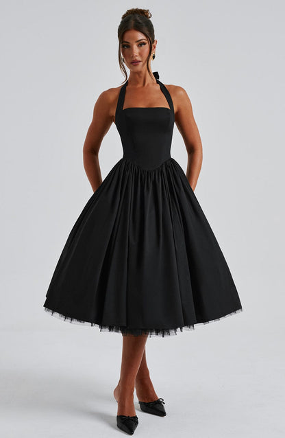 Elegant Esplendor Bryllups Midi Kjole
