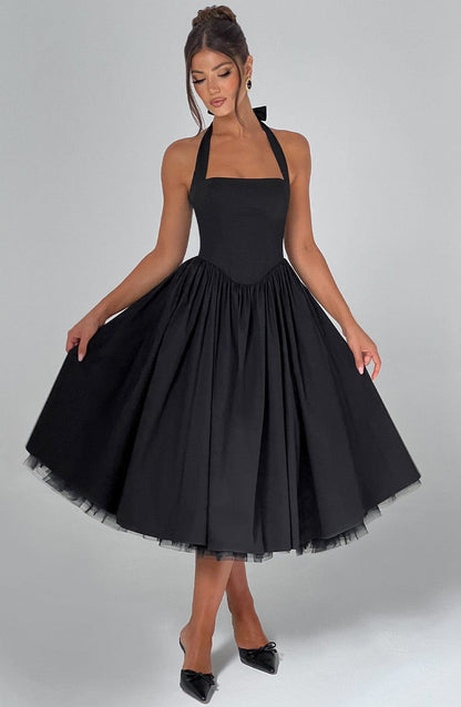 Elegant Esplendor Bryllups Midi Kjole