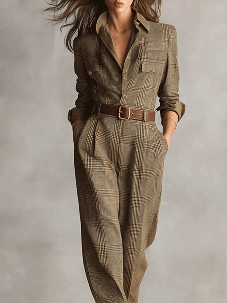 Klaerigo – Elegant rutete buksedress