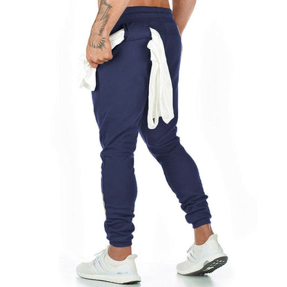 Skinny joggebukse med flere lommer og elastisk midje for menn