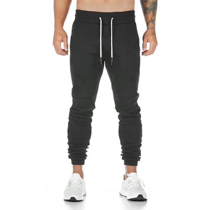Skinny joggebukse med flere lommer og elastisk midje for menn